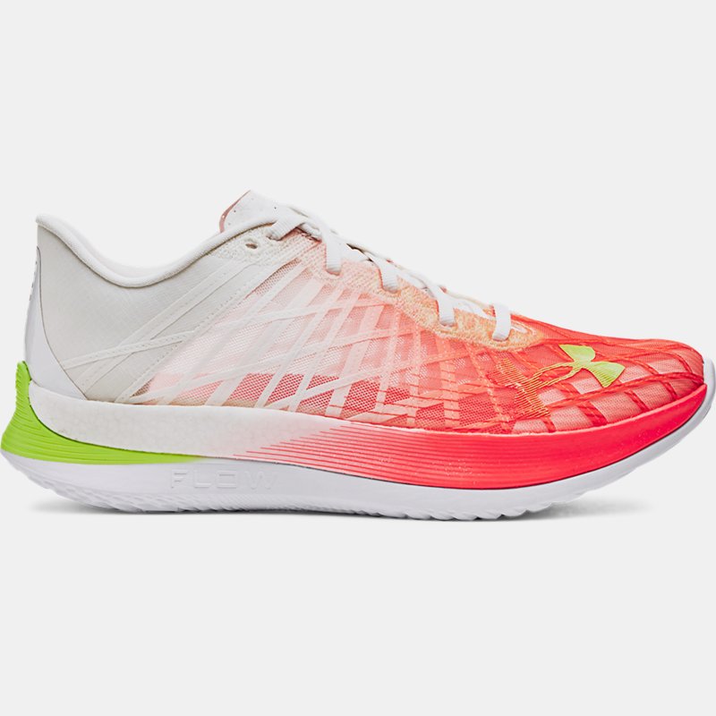 Unisex Under Armour Flow Velociti Elite Running Shoes White / Beta / Quirky Lime 38